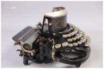 German collection 1921 Rofa Model 3 rare semicircular keyboard antique mechanical metal typewriter