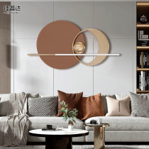 Modern light luxury living room sofa background wall decorations pendant metal bedroom wrought iron wall decoration Nordic wall hanging