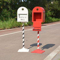Retro British style wrought iron mailbox mailbox model decoration restaurant bar shopping mall photo studio net red decorative props