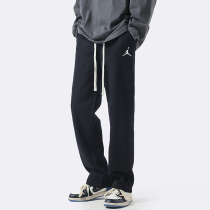 Aj Air American High Street Street Trousers Men Summer Legs Long-angled Broad Leg Pants and Leisure Trousers Thin