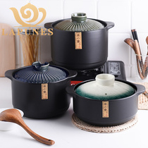 Lapunes Sauces Soup Home Saucepan Japan Style Ceramic Pan Coal Oven Gas Suitable for non-stick pan saucepan imports