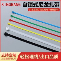(Sufficient quantity of 100)Color cable tie Self-locking nylon cable tie Red yellow blue green large and medium cable tie