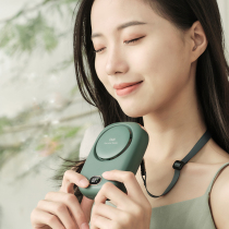 Lazy hanging neck small fan mini portable portable hanging neck neck leafless students cute charging small desktop