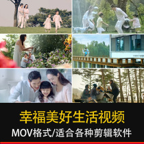 Happy and beautiful life smiling face laughing children happy growing up elderly families warm outing video material