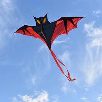 Bat kite Black Red Lightning front strut rear pole new Weifang traditional adult easy fly breeze