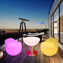LED bar KTV luminous table and chair combination stool personalized coffee table card holder scattered table leisure seat creative sofa chair