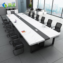 Meeting table and chair combination simple modern size conference room meeting to discuss reception long table training Workbench
