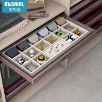 McKelon mccainl jewelry box multifunctional Treasure Box storage pants rack push-pull wardrobe drawer storage basket