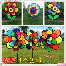 Decorative ornaments large outdoor windmill large kindergarten rainproof children Creative single rotating pendant large