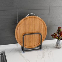 Chopping board placement rack Stainless steel shelf Black chopping board rack placement rack Storage kitchen cutting board rack Pot cover rack