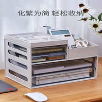 Xingyou office desktop storage box plastic drawer storage cabinet office rack supplies file finishing box