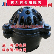 Water pump bottom valve check valve lotus punt head internal thread well bottom valve suction valve bottom valve DN40 50 65 80100