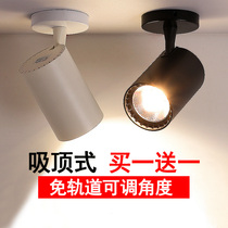 Ceiling spot light LED surface mounted single household aisle Restaurant shop commercial single adjustable angle entrance light