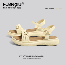 Universal French soft-soled sandals womens 2023 summer new comfortable and versatile flat sandals high-end Roman sandals