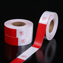 Car body luminous truck annual inspection Red and white reflective tape Traffic warning tape Reflective strip reflective film