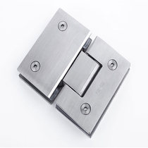 Bangwei 304 stainless steel solid glass door hinge bathroom clip shower room hinge frameless glass 180 degrees two-way