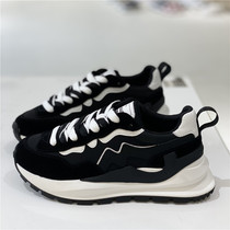 Goddess stable and comfortable ~ Super Fire father shoes color Forrest Gump shoes thick soled feet small waffle shoes tide