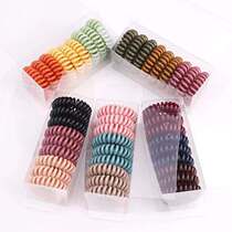 ins Frosted telephone line Hair circle Small fresh hair rope Childrens leather band color random hair