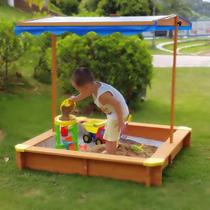 Home tent sand pool outdoor wooden bunker pool fence kindergarten childrens toys sandbox outdoor amusement equipment