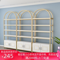 Nordic shelf Cosmetics multi-layer shelf Display shelf Beauty salon product container Light luxury office storage cabinet