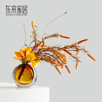 Light and luxurious floral art Soft Dining Room Table Emulation Flower Decoration New Chinese Style Sales of the Prototype Room High-end Pendulum Flowers