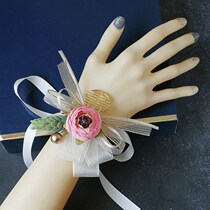 Wedding supplies Bride and groom Wedding corsage Bridesmaid simulation lapel flower brooch Wedding accessories Forest wrist flower