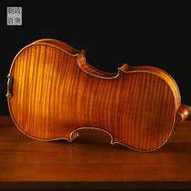 Pure solid wood violin handmade professional grade stringed instrument orchestra adult children toddler playing natural pattern