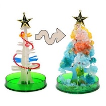 Douyin Christmas tree watering toys colorful paper tree blossom magic crystallization Christmas tree children festival decoration Net Red