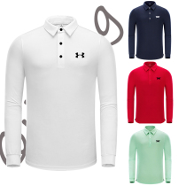 Golf long sleeve T-shirt mens Golf ball clothes mens autumn and winter lapel polo shirt top outdoor sportswear