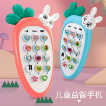 Baby toy mobile phone simulation baby can bite boys and girls with music puzzle early education children to call