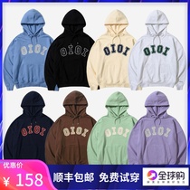 Korean 5252oioi hooded sweater men and women couples loose embroidery rose Park Caiying with the same coat Autumn Tide brand