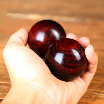 Small leaf rosewood carving fitness ball handball health ball hand turn ball gifts for the elderly Antique craft gifts
