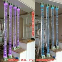 Crystal column Glass column Decorative bubble carved column Lamp post Square column Home improvement living room partition wall Entrance screen