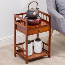 Tea-water cabinet shelving wood tea set Tea Room Tea Room Tea Room Floor Tea Cup Tea Containing shelf Show lockers