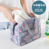 Bento bag insulation bag office workers fashion rice bag hand-held aluminum foil hand lunch box large capacity lunch bag waterproof