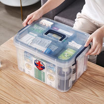 Medicine box Household medical large multi-functional medical emergency storage box First aid box Family medicine storage box
