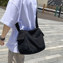 Single Shoulder Bag Men Leisure Large Capacity Sails Cloth Bag Womens Day Department Students Class Inclined Satchel Backpack Tooling Postman Commuter Bag