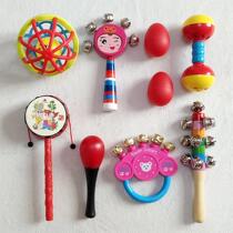 Newborn baby small sand hammer red baby chasing vision hearing visual hand grip training early education toy hand Ring Ball