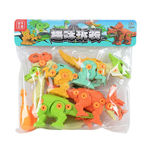 Assemble dinosaur toys Children screw screws Puzzle disassembly combination deformation T-rex dinosaur eggs Boy girl