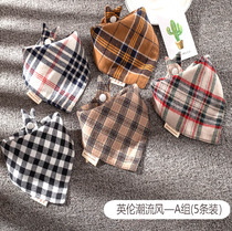 Yinglun Wind Newborn Baby Boy Autumn Winter Pure Cotton Saliva scarlet with male and female baby anti-spitting milk triangular towel surrounding mouth