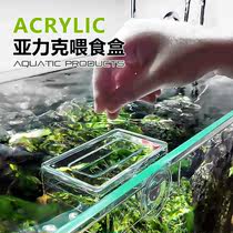 Fish tank acrylic fish food feeding ring anti-fish floating feeder feeding ring feeding device large fish feeding ring