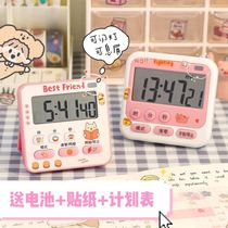Popular desktop alarm clock timer integrated Mini small children learning postgraduate self-discipline God reminds to do questions