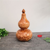Cliff wood carving gourd vase crafts small ornaments solid wood creative gifts root carving gourd art decorations