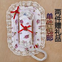 Lace fabric doorbell phone cover fabric dust cover household doorbell protective cover intercom cover visual dust cover