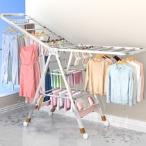 Good outdoor quality cool clothes hanger home balcony new 2020 stainless steel drying rack floor folding bedroom