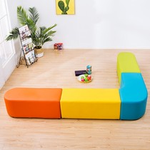 Kindergarten training institutions parents rest waiting area creative shoes sofa childrens protective long soft bag stool