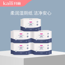 Kai Li wet toilet paper maternal adult baby private cleaning wipes 5 packs postpartum wet toilet paper wet toilet towel portable