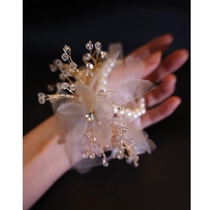 (Crystal luxury wrist flower) high-end wedding banquet flash bride hand flower sister group bridesmaid bridesmaid corset