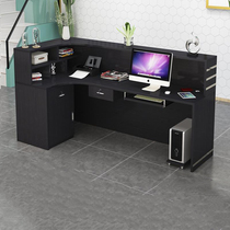 Cashier counter simple modern small hotel company clothing store beauty salon front desk reception desk bar counter