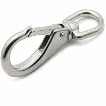 304 stainless steel universal hook spring buckle Rotating buckle Keychain carabiner chain Pet chain connecting buckle